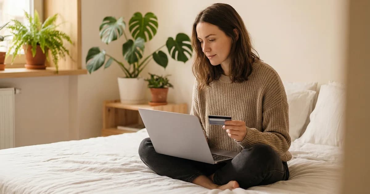 Person comparing GLP-1 medication costs on laptop